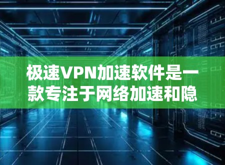 极速VPN加速软件是一款专注于网络加速和隐私保护的应用程序，旨在帮助用户快速访问网络资源、保护隐私以及解决网络连接问题。以下是一些关于极速VPN加速软件的详细信息